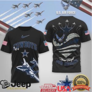 Dallas Cowboys Official NFL US Air Force 3D Shirt Dallas Cowboys Official NFL US Air Force 3D Shirt
