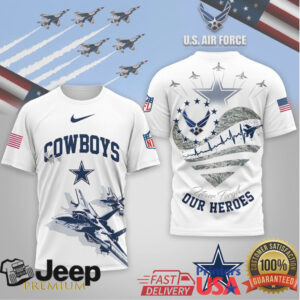 Dallas Cowboys Official NFL US Air Force 3D Shirt