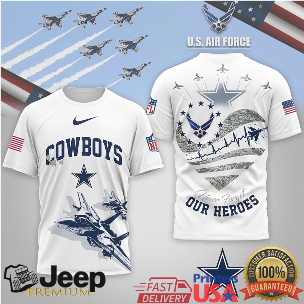 Dallas Cowboys Official NFL US Air Force 3D Shirt Dallas Cowboys Official NFL US Air Force 3D Shirt
