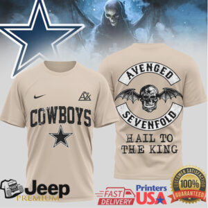 Dallas Cowboys x Avenged Sevenfold Deathbat Rock Mashup Shirt Dallas Cowboys x Avenged Sevenfold Deathbat Rock Mashup Shirt