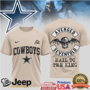 Dallas Cowboys x Avenged Sevenfold Deathbat Rock Mashup Shirt