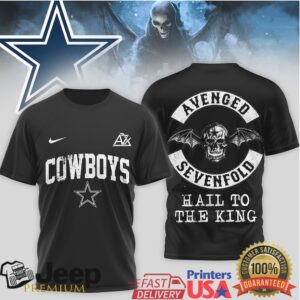 Dallas Cowboys x Avenged Sevenfold Deathbat Rock Mashup Shirt