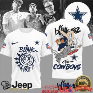 Dallas CowboysOfficial NFL Blink 182 3D Shirt
