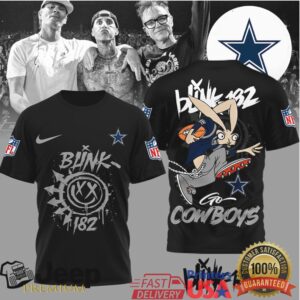Dallas CowboysOfficial NFL Blink 182 3D Shirt