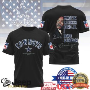 Dallas CowboysOfficial NFL Martin Luther King JR. Day 3D Shirt