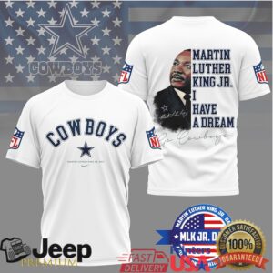 Dallas CowboysOfficial NFL Martin Luther King JR. Day 3D Shirt