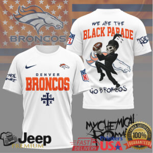 Denver Broncos Black Parade Fan Tshirt Denver Broncos Black Parade Fan Tshirt