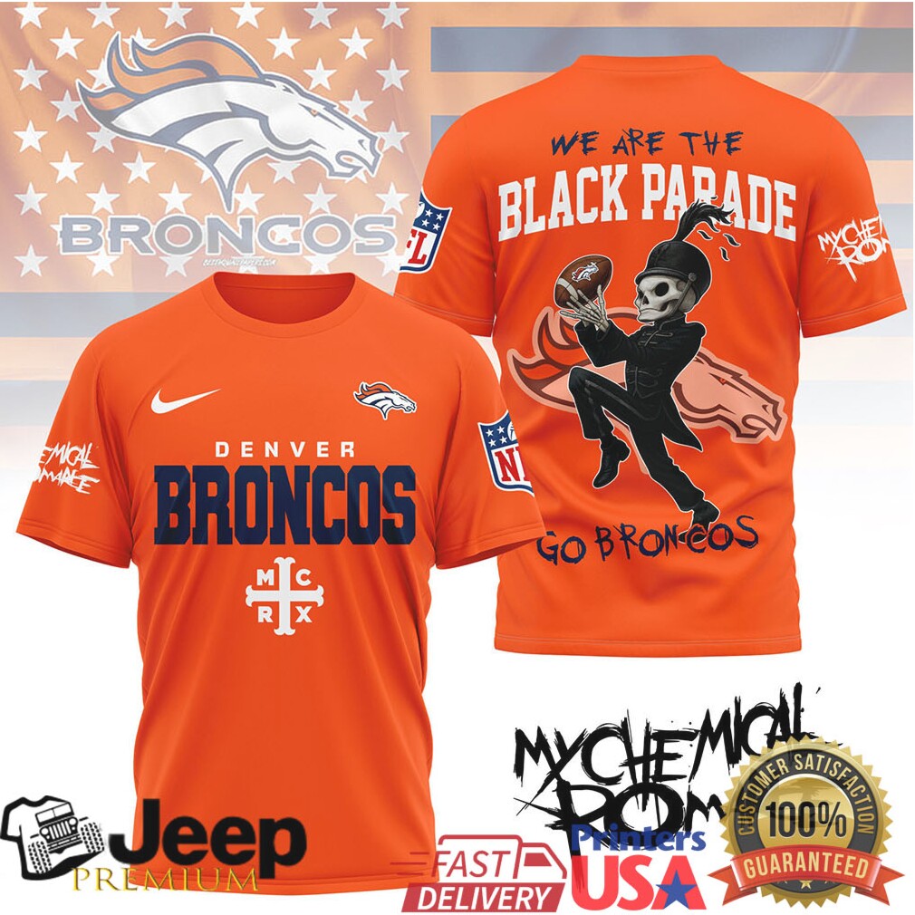 Denver Broncos Black Parade Fan Tshirt Denver Broncos Black Parade Fan Tshirt
