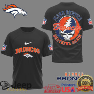 Denver Broncos Make Denver Grateful Again Skull T Shirt Denver Broncos Make Denver Grateful Again Skull T Shirt