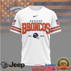 Denver Broncos Official NFL Heritage 3D Shirt
