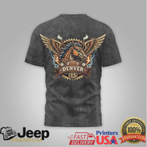 Denver Broncos Official NFL Steampunk T shirt