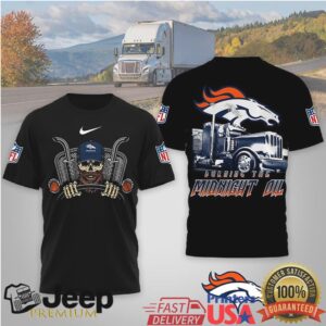 Denver Broncos Official NFL Truck Driver Burn The Midnight Oil 3D Shirt
