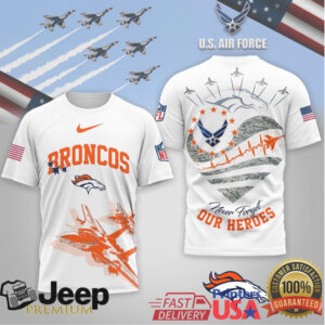 Denver Broncos Official NFL US Air Force 3D Shirt