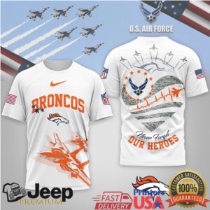 Denver Broncos Official NFL US Air Force 3D Shirt