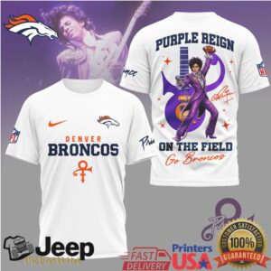 Denver Broncos Purple Reign Prince Concept Fan Apparel T Shirt