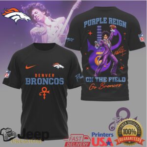 Denver Broncos Purple Reign Prince Concept Fan Apparel T Shirt