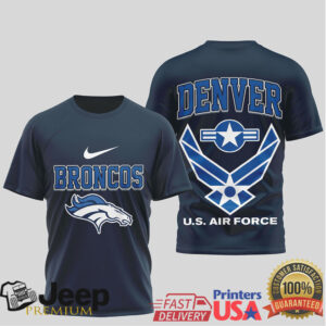 Denver Broncos Us Air Force Military Appreciation Navy Tshirt Denver Broncos Us Air Force Military Appreciation Navy Tshirt