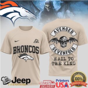 Denver Broncos x Avenged Sevenfold Hail To The King T Shirt
