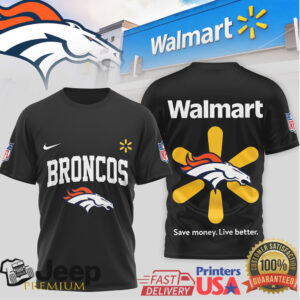 Denver Broncos x Walmart Custom Graphic Fan Apparel T Shirt Denver Broncos x Walmart Custom Graphic Fan Apparel T Shirt