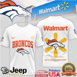 Denver Broncos x Walmart Custom Graphic Fan Apparel T Shirt