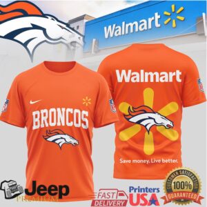 Denver Broncos x Walmart Custom Graphic Fan Apparel T Shirt