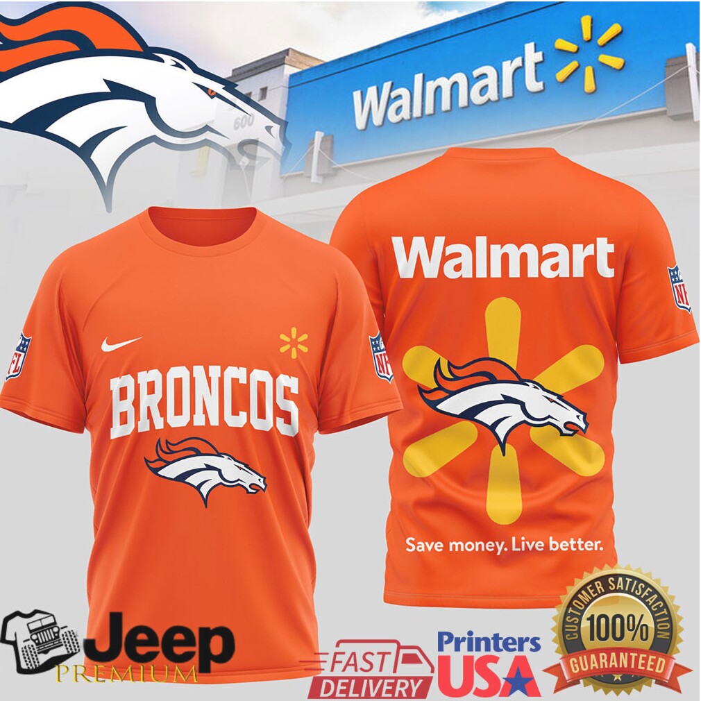 Denver Broncos x Walmart Custom Graphic Fan Apparel T Shirt Denver Broncos x Walmart Custom Graphic Fan Apparel T Shirt