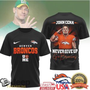 Denver BroncosOfficial NFL John Cena Fan 3D Shirt