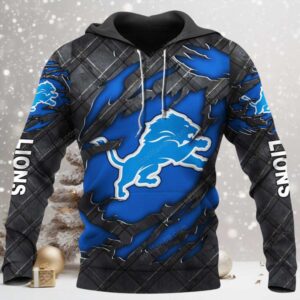 Detroit Lions Black Metal 2026 Official Hoodie