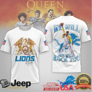 Detroit Lions Freddie Mercury Queen “We Will Rock You” NFL Tee Detroit Lions Freddie Mercury Queen “We Will Rock You” NFL Tee