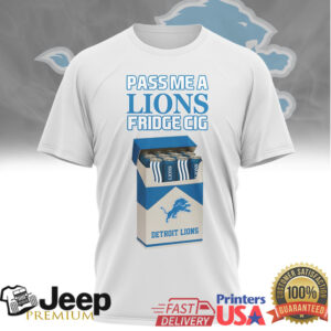 Detroit Lions “Fridge Cig” Funny Vintage Graphic T Shirt Detroit Lions “Fridge Cig” Funny Vintage Graphic T Shirt