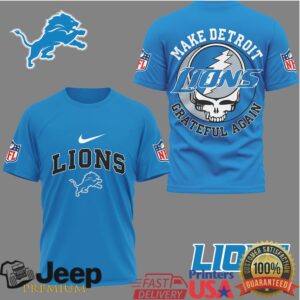 Detroit Lions Grateful Dead “Make Detroit Grateful Again” T Shirt