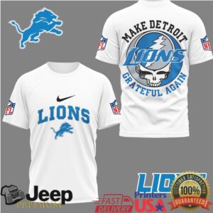 Detroit Lions Grateful Dead “Make Detroit Grateful Again” T Shirt