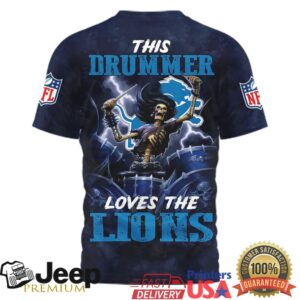 Detroit Lions Official NFL Drummer 3D Shirt Detroit Lions Official NFL Drummer 3D Shirt