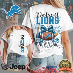 Detroit Lions Official NFL New Year New Game 3D Shirt