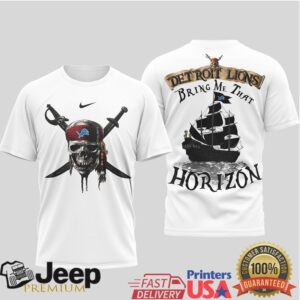 Detroit Lions Official NFL Pirates Of The Caribbean 3D Shirt Detroit Lions Official NFL Pirates Of The Caribbean 3D Shirt