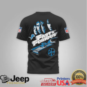 Detroit Lions Official NFL x Fast And Furious 3D Shirt Detroit Lions Official NFL x Fast And Furious 3D Shirt
