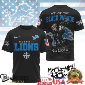 Detroit Lions Skeleton Parade Tshirt