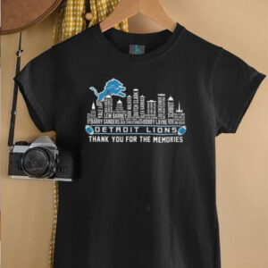 Detroit Lions Thank You For The Memories City Skyline T Shirt Detroit Lions Thank You For The Memories City Skyline T Shirt