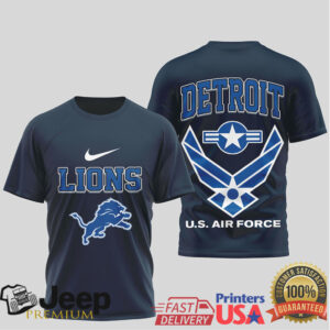 Detroit Lions Us Air Force Military Tshirt Detroit Lions Us Air Force Military Tshirt