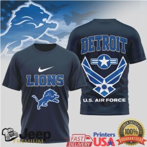 Detroit Lions Us Air Force Military Tshirt