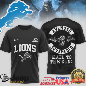 Detroit Lions x Avenged Sevenfold Hail To The King Mashup T Shirt Detroit Lions x Avenged Sevenfold Hail To The King Mashup T Shirt