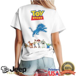 Detroit Lions x Toy Story Characters White Graphic T Shirt