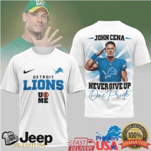 Detroit LionsOfficial NFL John Cena Fan 3D Shirt