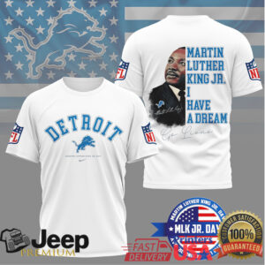 Detroit LionsOfficial NFL Martin Luther King JR. Day 3D Shirt Detroit LionsOfficial NFL Martin Luther King JR. Day 3D Shirt