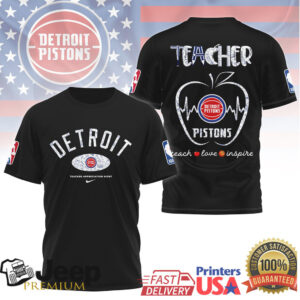 Detroit Pistons NBA Teacher Shirt Teacher Appreciation Night Apple Heartbeat Tee Detroit Pistons NBA Teacher Shirt Teacher Appreciation Night Apple Heartbeat Tee
