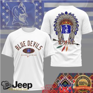 Duke Blue Devils Official NCAA Native American Heritage Month 3D Shirt