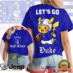 Duke Blue Devils Official NCAA Pokemon Fan 3D Shirt Duke Blue Devils Official NCAA Pokemon Fan 3D Shirt