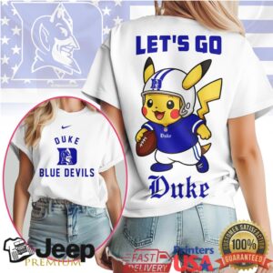 Duke Blue Devils Official NCAA Pokemon Fan 3D Shirt