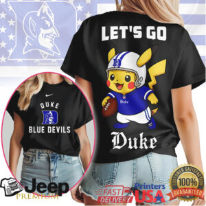 Duke Blue Devils Official NCAA Pokemon Fan 3D Shirt