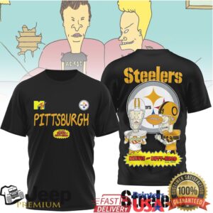 Pittsburgh Steelers Official NFL Funny Beavis and Butt Head Shirt